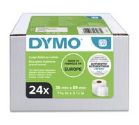 DYMO DYMO LW grandes étiquettes authentiques d'adresse autocollantes | 36 mm x 89 mm | 24 rouleaux de 260 étiquettes faciles à
