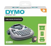 DYMO Étiqueteuse LetraTag LT 100T | Clavier AZERTY | Imprimante Portable d'Étiquettes Autocollantes