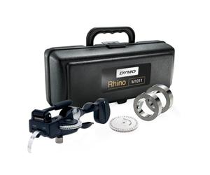 DYMO - Étiqueteuse Rhino D101105, kit de système de gaufrage de Ruban métallique 1011, 1 Carte (M1101) Noir
