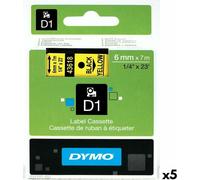 Dymo - Etiquette Dymo Label Manager D1 polyester 6mm jaune | 1 pièce | 5 pièces