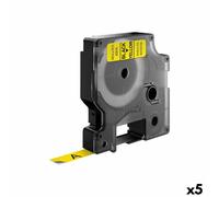 Dymo - Etiquette Dymo Label Manager D1 polyester 9mm jaune | 1 pièce | 5 pièces