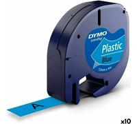 Dymo - Etiquette Dymo letratag plastique 12mm vert | 1 pièce | 10 pièces