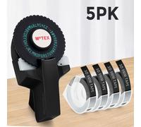 DYMO-Imprimante d'étiquettes à gaufrage 3D Motex E101,similaire au B90,étiqueteuse manuelle Dymo 12965,machine à écrire ou ruban d'étiquettes Dymo 3PK - Type 1 Printer 3 Label