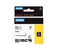 DYMO IND - Vinyle - adhésif - noir sur blanc - Rouleau (0,9 cm x 5 m) 1 cassette(s) bande d'étiquettes - pour LabelMANAGER 210, 280, 360, 420, PnP; Rhino 4200, 5200; RhinoPRO 6000
