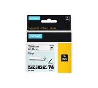 DYMO IND - Vinyle - noir sur blanc - Roll (1.9 cm x 5.5 m) 1 rouleau(x) étiquettes - pour Rhino 4200, 4200 Kit, 5200, 5200 Hard Case Kit; RhinoPRO 6000