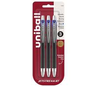 DYMO JETSTREAM RT Bleu 3pièce(s) - Stylos à bille (Bleu, Multicolore, Plastique, Métal, 1 mm, 3 pièce(s))