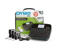 DYMO LabelManager Executive 640 CB Imprimante d'étiquettes avec mallette de transport et 3 cassettes D1 | Étiqueteuse compacte avec clavier AZERTY | Connectivité Bluetooth et USB