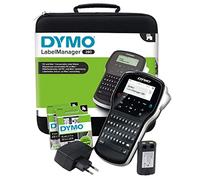 DYMO LabelManager 280 + Case imprimante pour étiquettes Transfert thermique - Imprimantes pour étiquettes (Transfert thermique, Noir, Argent, LCD, QWERTZ, 1,2 cm, D1)
