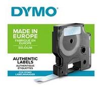 DYMO LabelManager cassette ruban D1 12mm x 7m Blanc/Transparent (compatible avec les LabelManager et les LabelWriter Duo) G