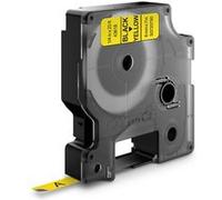 Dymo S0720790 Etiquette avec adhésive permanente 6 mm x 7 m Noir/Jaune