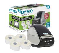 DYMO LabelWriter 550 Turbo Lot d'étiqueteuses avec impression thermique, reconnaissance automatique d'étiquettes, comprend des étiquettes d'adresse, des étiquettes polyvalentes, des étiquettes