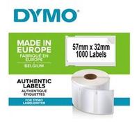 DYMO Rouleau d'étiquettes 11354 S0722540 57 x 32 mm papier blanc 1000 pc(s) fixation permanente Eti