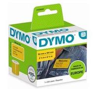 Dymo Étiquettes pour LabelWriter – grandes 54 x 101 mm jaune, impression noire, 220 auto-adhésives
