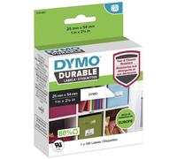 DYMO LabelWriter DURABLE - Polypropylène (PP) - adhésif permanent - blanc - 25 x 54 mm 160 étiquette(s) (1 rouleau(x) x 160 étiquettes - pour DYMO LabelWriter 310, 315, 320, 330, 400, 450, 4XL, SE450