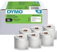 DYMO LabelWriter-Étiquettes d'expédition 102 x 210 mm blanc 6 rouleaux de 140 étiquettes