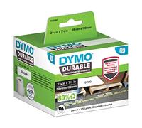 DYMO LabelWriter Étiquettes Industrielles Durables, 59mm x 190mm, x 170 | Étiquettes blanches en polyéthylène haute performance à décollage facile pour Étiqueteuses LabelWriter