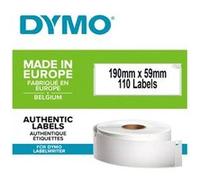 DYMO LabelWriter LAF Labels Large - Noir sur blanc - 59 x 190 mm 110 étiquette(s) (1 rouleau(x) x 110 étiquettes pour classeurs à levier - pour DYMO LabelWriter 310, 315, 320, 330, 400, 450, 4XL, SE45