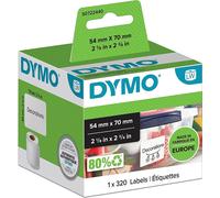DYMO LabelWriter Universal Étiquettes 54 x 70 mm blanc 1 rouleau à 320 étiquettes