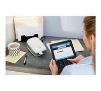 DYMO LabelWriter Wireless - Imprimante d'étiquettes - thermique direct - rouleau (6,2 cm) - 600 x 300 ppp - jusqu'à 71 étiquettes/minute - capacité : 1 inclinaison - USB, Wi-Fi(n) - blanc