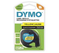 Dymo Letratag Bande plastique jaune 12 mm x 4 m