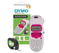 Dymo Étiqueteuse portative LetraTag LT-100H rose et fushia, clavier ABC, écran large, 1 cassette