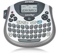DYMO LetraTag LT-100T - Étiqueteuse - Noir et blanc - thermique direct - Rouleau (1,2 cm) - outil de coupe - impression par 1 ligne, impression par 2 lignes, horloge temps réel G