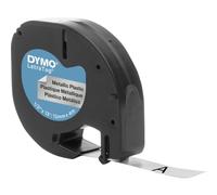 Dymo "S0721730 ruban d''étiquette Noir sur fond métallique"