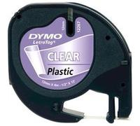Dymo Ruban pour étiqueteuses LetraTag 12 mm x 4 m – Noir sur fond transparent