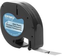 DYMO LetraTAG - plastique - transparent - Rouleau (1,2 cm x 4 m) 1 rouleau(x) de ruban - pour LetraTag LT-100H, LT-100T