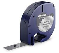 Dymo Ruban d'étiquetage S0721730 argent métallisé - police noire - 12 mm x 4 m