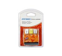 Dymo LetraTag Rubans Authentique Papier/Plastique/Métallique 1,2 cm x 4 m, Lot de 3, Pour étiqueteuse DYMO LetraTag
