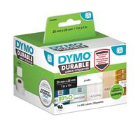 DYMO LW Durable Industrial Labels for LabelWriter Label Printers, White Poly, 25