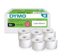 Dymo Étiquettes autocollantes LabelWriter 41 x 89 mm pour badges – 6 rouleaux (1 800 étiquettes)