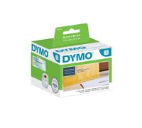DYMO LW Étiquettes Adresse Grand Format 36x89mm, Transparent, Adhésif Permanent, 260 étiquettes/rouleau, LabelWriter Compatible, Réf. S0722410