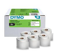 DYMO LW étiquettes authentiques d’expédition pour étiqueteuses LabelWriter 5XL/4XL | 102 mm x 210 mm | 6 rouleaux 140 étiquettes faciles à décoller (lot de 840) | impression en noir sur fond blanc