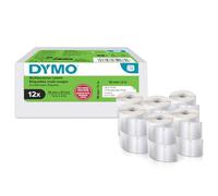 Dymo – Étiquettes adhésives 19 x 51 mm blanc – 12 rouleaux x 500 étiquettes multi-emploi