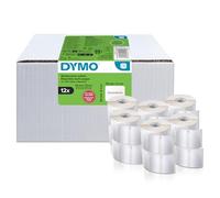 DYMO LW étiquettes autocollantes authentiques polyvalentes | 54 mm x 70 mm | 12 rouleaux 320 étiquettes faciles à décoller (lot de 3.840) | pour les étiqueteuses LabelWriter