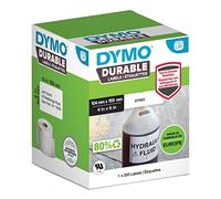 DYMO LW Étiquettes industrielles résistantes, authentique, plastique blanc 104 x 159 mm 1 rouleaux de 200 pour étiqueteuses LabelWriter 450/550 et 4XL/5XL