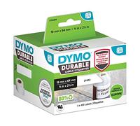 Dymo Étiquettes industrielles Durable 2112284 Noir sur blanc 19 × 64 mm – 2x450 (900 étiquettes)
