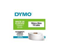 DYMO LW grandes étiquettes autocollantes authentiques pour classeurs à levier/polyvalentes | 59 mm x 190 mm | rouleau de 110 étiquettes faciles à décoller | pour les étiqueteuses LabelWriter