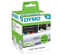 Etiquettes adresses 36 x 89 mm Dymo - 2 rouleaux de 260