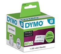 DYMO LW petites étiquettes autocollantes authentiques pour badges nominatifs | 41 mm x 89 mm | rouleau de 300 étiquettes faciles à décoller | pour les étiqueteuses LabelWriter