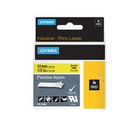 DYMO - Nylon - noir sur jaune - Roll (1.2 cm x 3.5 m) 1 rouleau(x) ruban flexible - pour Rhino 4200. 6000. 6000 Hard Case Kit RhinoPRO 1000. 3000. 5000