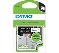 DYMO Original D1 Ruban d'étiquettes haute performance | noir sur blanc |12 mm x 5,5 m | Ruban vinyle adhésif permanent | pour étiqueteuse LabelManager