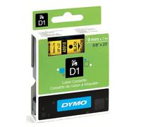 DYMO Original D1 ruban d'étiquettes | noir sur jaune | 9 mm x 7 m | ruban adhésif | pour étiqueteuse LabelManager