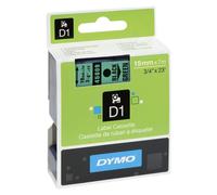 Dymo 45809 (S0720890) - (19 mm) - Noir sur vert - Ruban