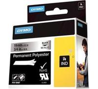 DYMO - Polyester - adhésif permanent - noir sur argent - Roll (1.9 cm x 5.5 m) 1 cassette(s) bande permanente - pour Rhino 4200, 6000, 6000 Hard Case Kit; RhinoPRO 5000 G