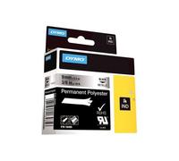 DYMO - Polyester - adhésif permanent - noir sur argent - rouleau (0,9 cm x 5,5 m) 1 cassette(s) bande permanente - pour Rhino 4200, 6000, 6000 Hard Case Kit; RhinoPRO 1000, 3000, 5000