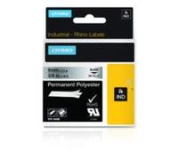 DYMO Polyester Permanent IND - Rubans d'étiquettes (Noir sur fond métallique, Mu