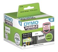 Dymo - Polypropylène (Pp) - Adhésif Fort - Noir Sur Blanc - 32 X 57 Mm 800 Étiquette(S) (1 Rouleau(X) X 800 Étiquettes - Pour Dymo Labelwriter 310, 315, 320, 330, 400, 450, 4xl, Se450, Wireless